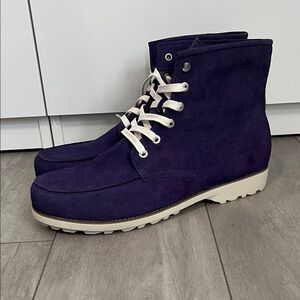 HOST PICK 💜 NWOT CADILLAC Men’s Purple Suede Boots, Size 13